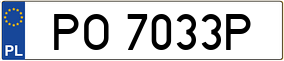 Truck License Plate